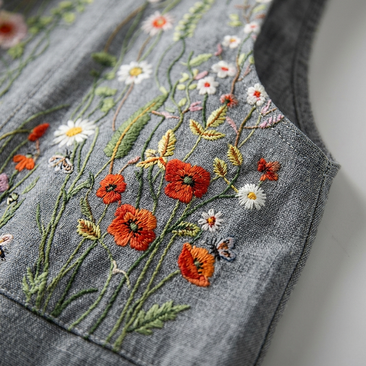 Bekväma mönstrade hängselbyxor