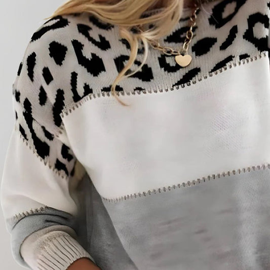 Seraphine | Elegant leopardmönstrad tröja