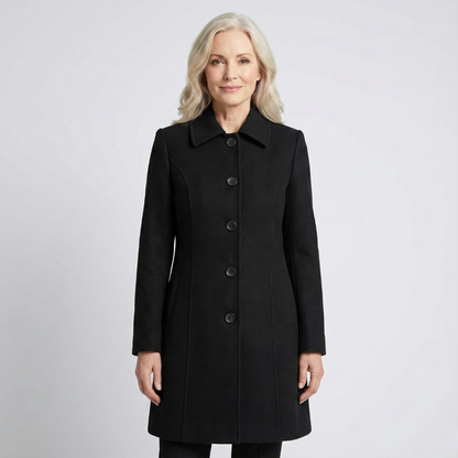 Sofie | Enkelknäppt vintertrenchcoat