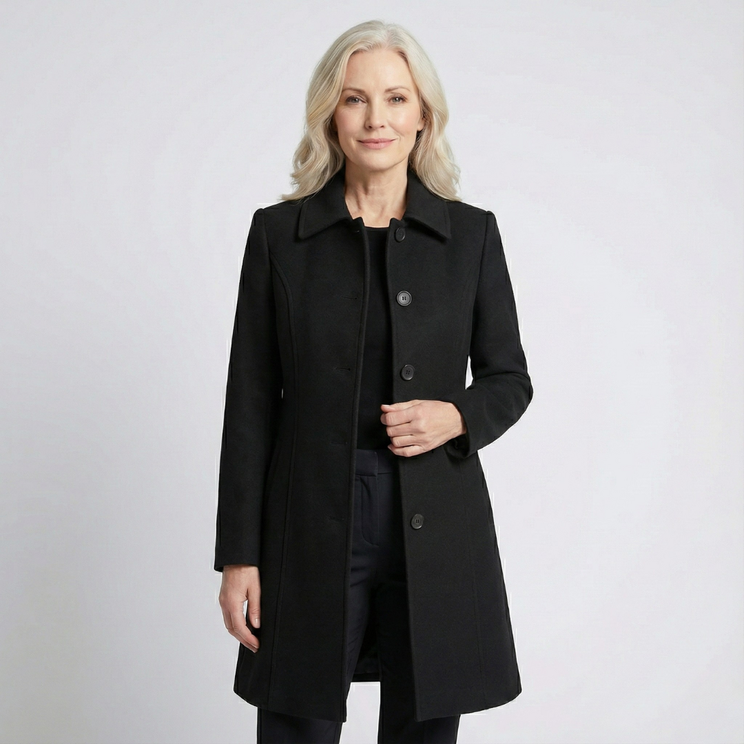 Sofie | Enkelknäppt vintertrenchcoat