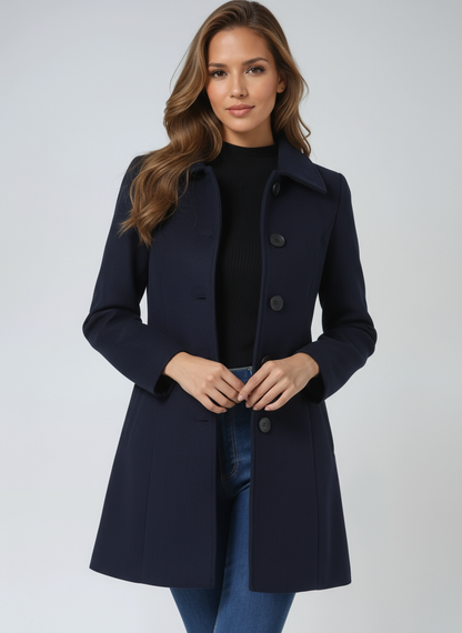 Sofie | Enkelknäppt vintertrenchcoat