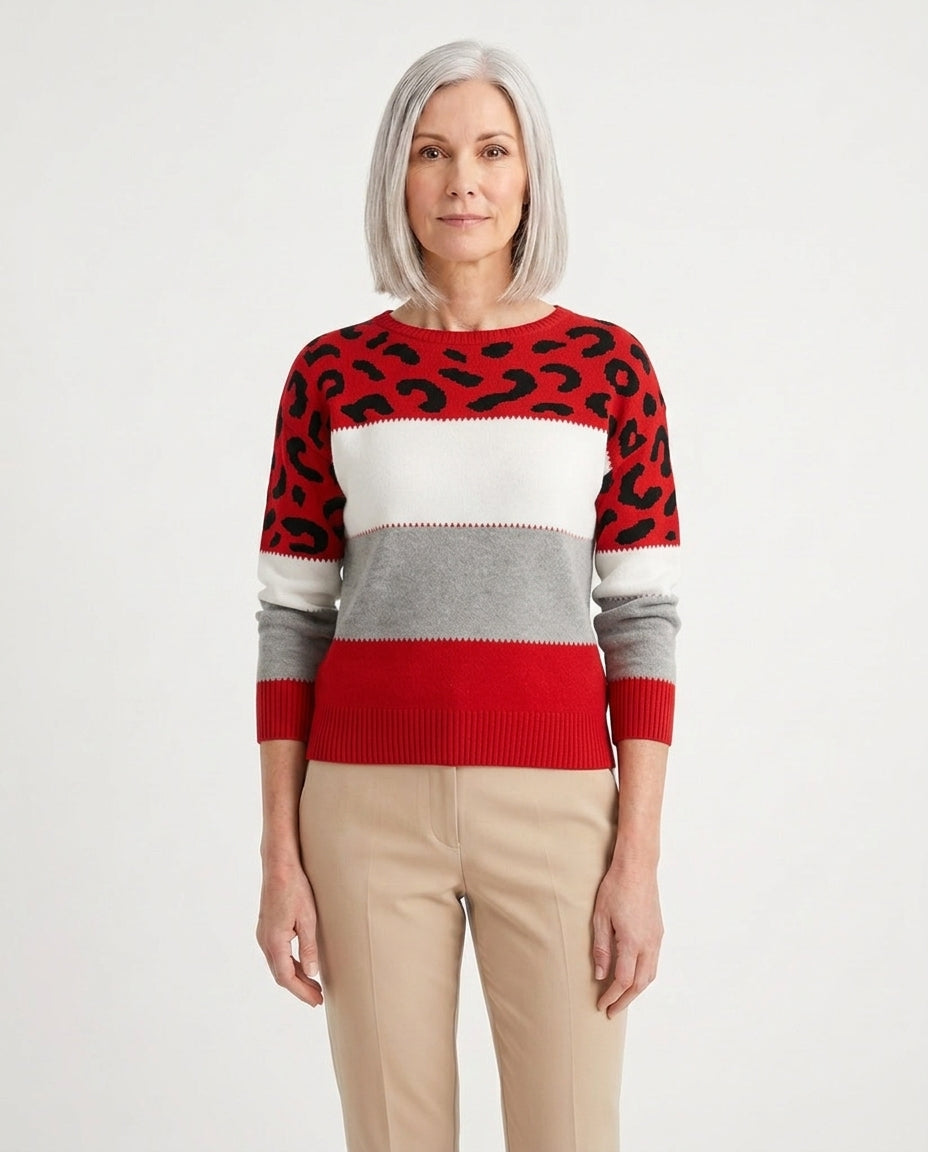 Seraphine | Elegant leopardmönstrad tröja