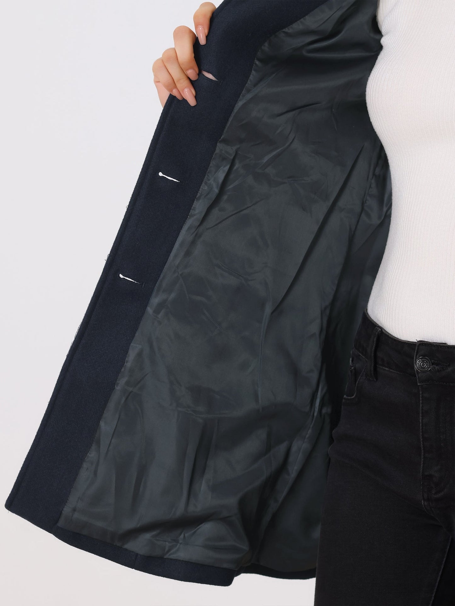 Sofie | Enkelknäppt vintertrenchcoat
